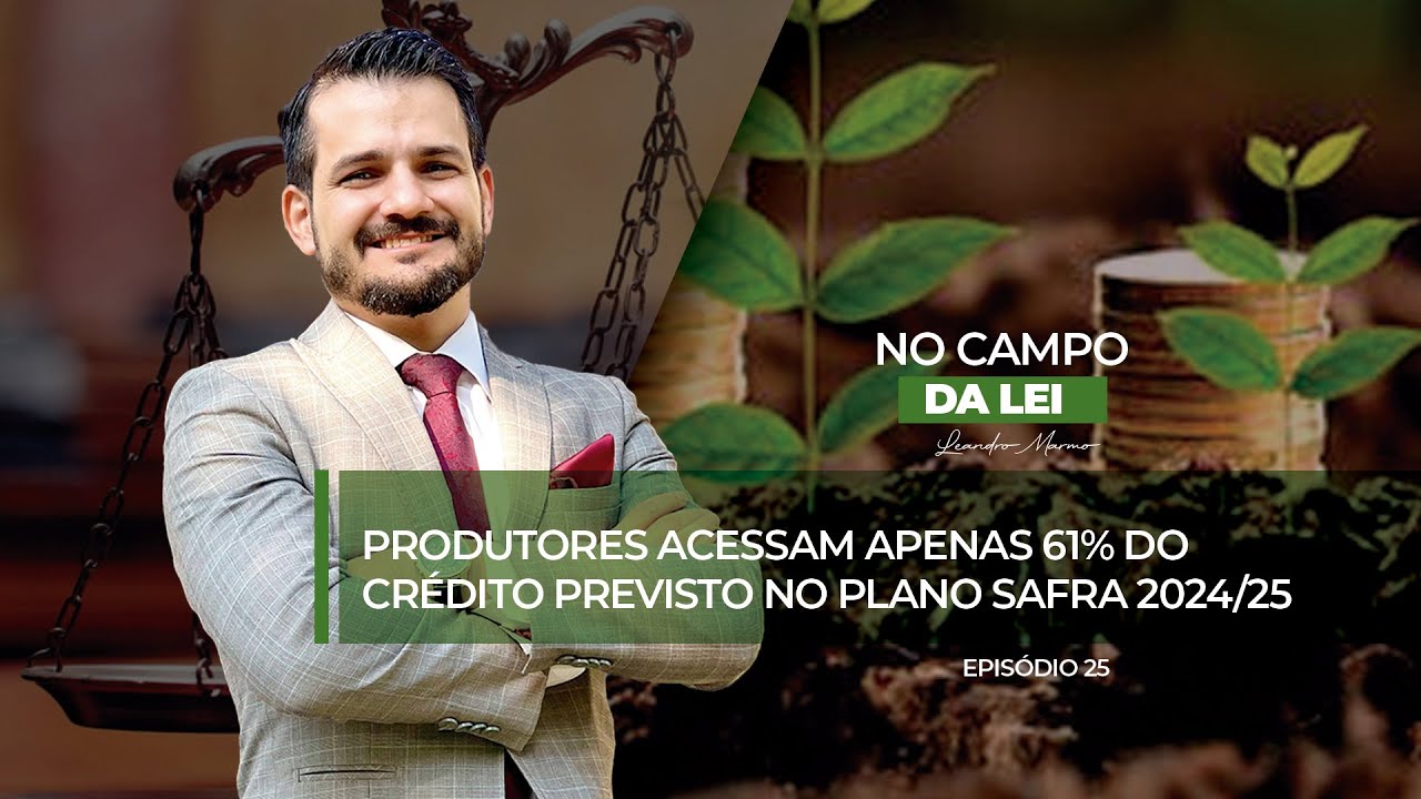 Produtores acessam apenas 61% do crédito previsto no Plano Safra 2024/25