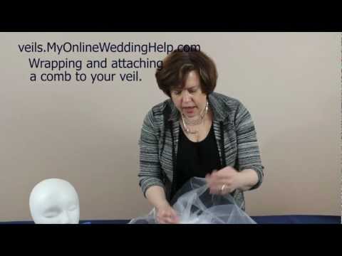 how to fasten wedding veil