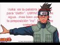 Los nombres de los personajes de naruto