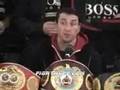 KLITSCHKO-IBRAGIMOV POST-FIGHT PRESS CONFERENCE