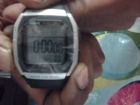 how to set casio w-96h