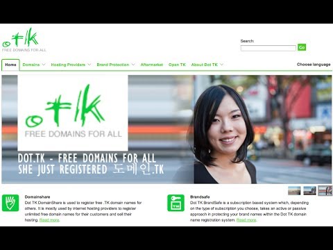 how to set up a .tk domain