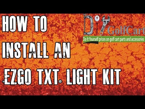 EZGO TXT Headlight and Tail Light Kit | How to Install Video | Golf Cart Light Kit