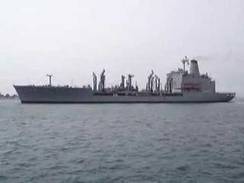 USNS Patuxent Leaves Portsmouth Harbour