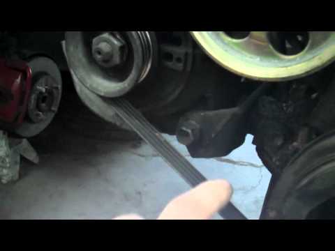 how to tighten alternator belt