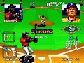 following the success of baseball stars on the nes and its successor, baseball stars professional, snk saw the release of baseball stars 2 for the neo geo arcade system, neo geo aes, neo geo cd, and the nes. baseball stars 2 was released in 1992 and was developed by eikichi kawasaki & co. and was published by snk. the quality of the game was changed dramatically in terms of visuals and audio from baseball stars professional. bigger sprites, better commentary and voice quality, and new features played a pivotal role in setting the standards even higher in the series. the arcade version which is featured in this gameplay video, which was also released on the aes (the hardware is based off one another), features 18 teams between two leagues, with the exciting league as beginner mode and fighting league as expert mode. each team has a total of 4 pitchers, 4 pinch hitters, and a power up option to increase the size and power of one's bat. in this game, i play as the new york monsters and i take on the seoul ivorys.