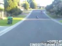 downhill skatebording mishap