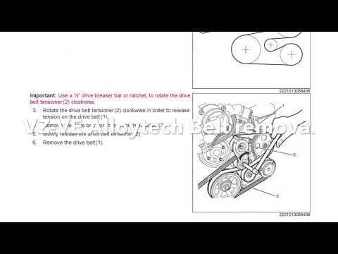 how to change drive belt on vy commodore