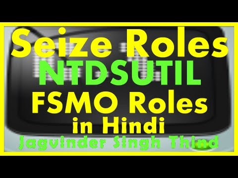 how to repair fsmo roles
