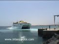 Impressive 180º slide of ferry Lanzarote/Fuerteventura Impressive 180º slide of ferry Lanzarote/Fuerteventura