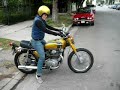maria kickstarting honda cb350