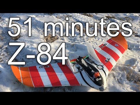 Z-84 endurance. Part 4. Flight time 50:52 minutes with 3S Li-Ion pack Samsung INR18650-30Q