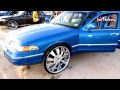 Blue Ford Crown Vic on 26