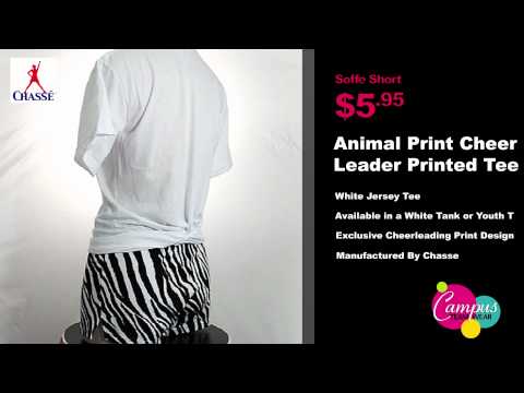 campusteamwearvideos - Printed tees work great as practice wear tops and let you show off your love for cheerleading all season long! The animal print cheerleader tee is a high-qua...