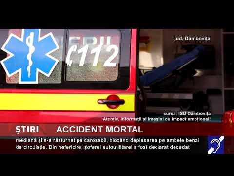 Accident tragic pe autostrada A1