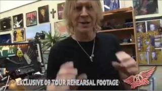 Aerosmith - 2009 Tour - Rehearsal Sneak Peek #1