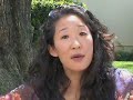 sandra oh talks about asian americans in entertainment and the importance of seeing ourselves reflected in media. hear her personal story and that of her family.  see what other celebrities have to say about being asian american at youtube.com/asiasociety.