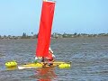 Veleiro K 5º Teste Caiaque a vela