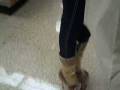 gold shoes