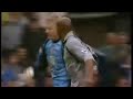 Peter Schmeichel scores a goal for Aston Villa