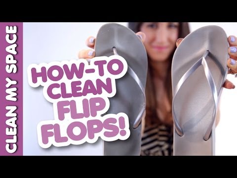 how to whiten flip flops