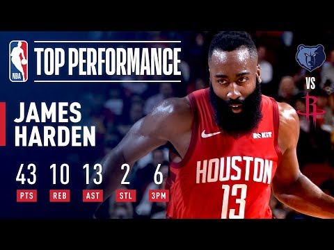 Video: James Harden Drops 40-Point Triple-Double In Win vs Grizzlies | December 31, 2018