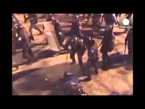 Ukraine: Graphic video shows police brutality against protester during Kiev demo