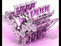 Motor Animation engine V8 3D animate engine