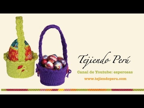 Canastas para huevos de Pascua tejidas en crochet (amigurumi)