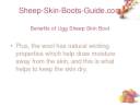 Sheep-Skin-Boots-Guide.com - Benefits of Ugg Sheep Skin Boot