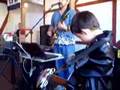 Mike Glean (Dad) and Jimbo playing music in Helen Georgia