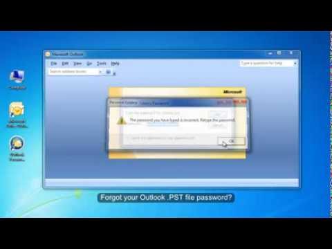 how to recover outlook pst password