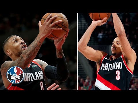Video: Damian Lillard, CJ McCollum shoot lights out, charge Blazers in win vs. Spurs | NBA Highlights