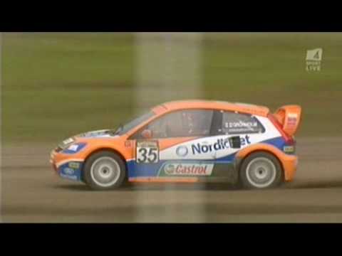 Marcus Gronholm wins his debut rallycross event at Holjes in Sweden YouTube Preview Image