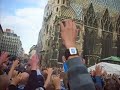 Kibice Lecha na Stephansplatz: Austria Wiedeń - KKS Lech Poznań 3