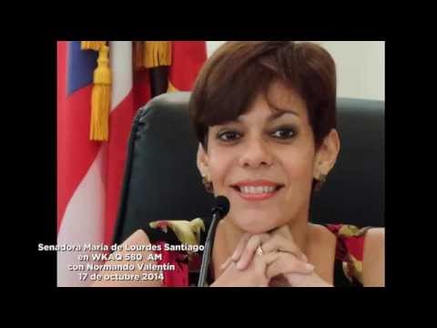 Senadora María de <b>Lourdes Santiago</b> en WKAQ 580 AM - 0