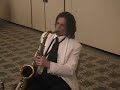 mike cohen playing with the barock orchestra at temple beth rishon, take a solo on tenor sax