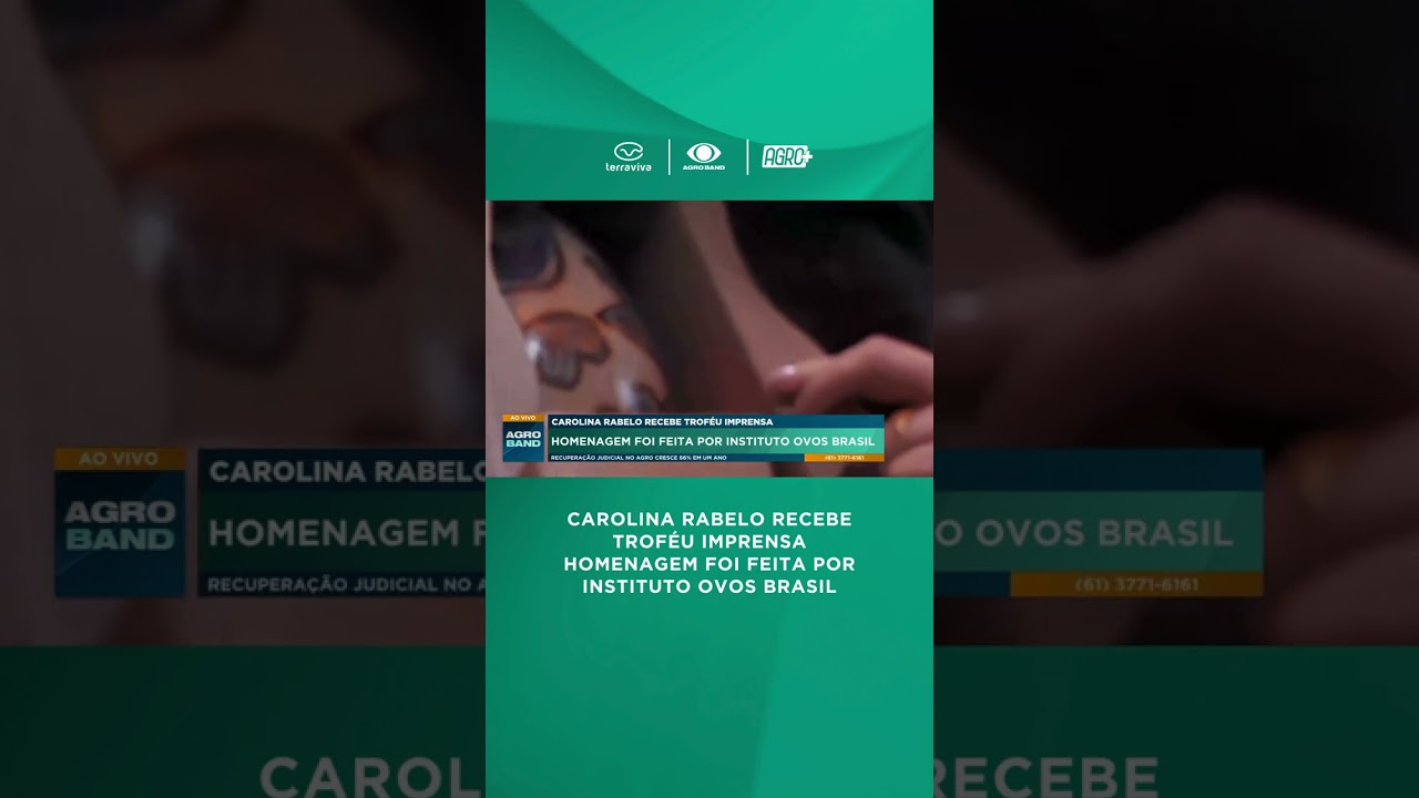 Carol Rabelo recebe Troféu Imprensa 🏆