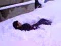 Capriola spettacolare nella neve!!!