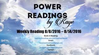 Weekly Reading Monday 8/8/16 - Sunday 8/14/16