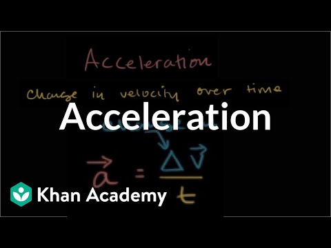 how to determine acceleration