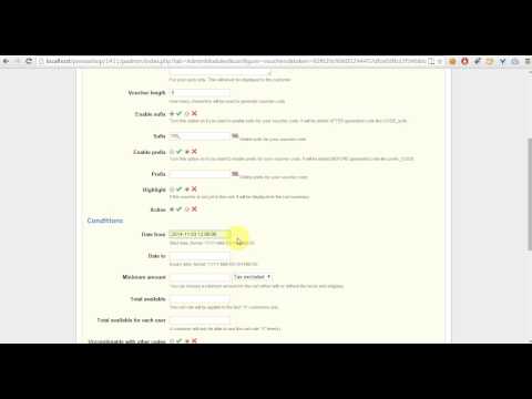 how to enable voucher prestashop