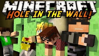 Minecraft Mini-Game : SUPER HOLE IN THE WALL!