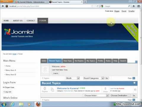 how to enable kunena forum
