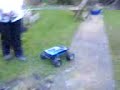Josh doing jumps with his nitro car and gettin it wrong