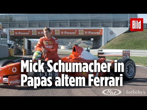 Hier fährt Mick Schumacher Papas Ferrari | Werbeclip vor Versteigerung