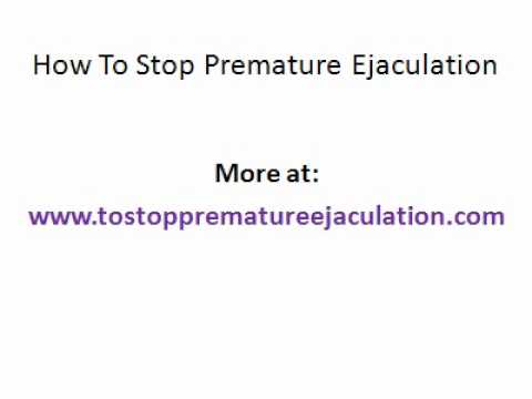how to react to premature ejaculation