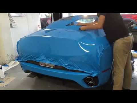 Ferrari California – Avery Supreme film wrap install – Trunk
