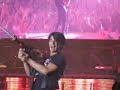 JB Spraying Crowd during Still In Love