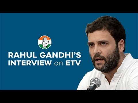 Etv - Congress Vice President Rahul Gandhi's interview with ETV on April 22, 2014. Rahul Gandhi talks about the Congress' ideology and agenda for the future.